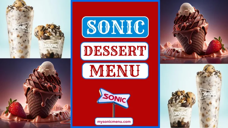 Sonic Dessert Menu