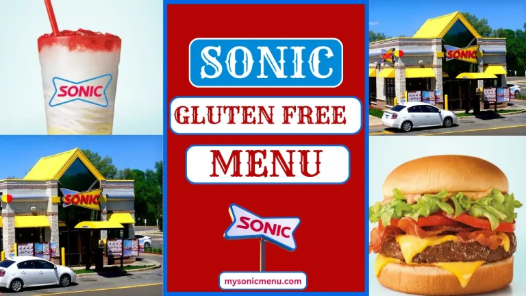 Sonic Gluten Free Menu