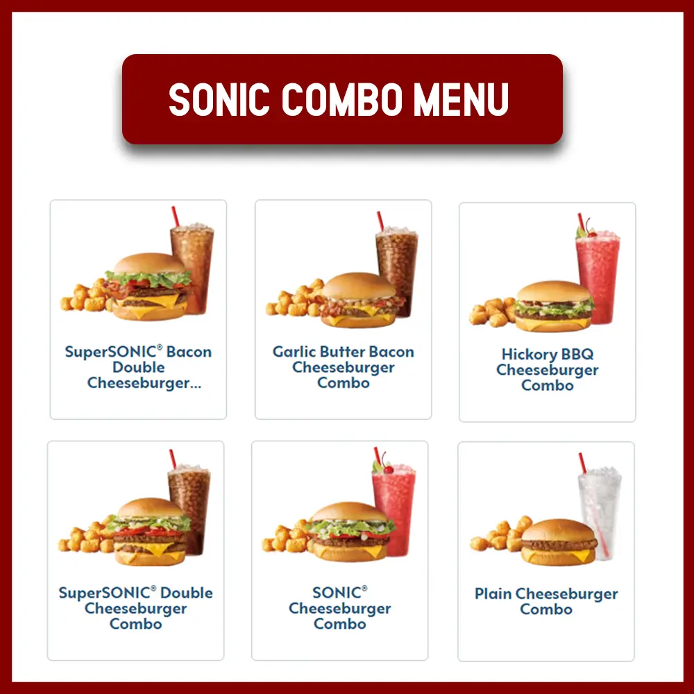 Sonic Combo Menu